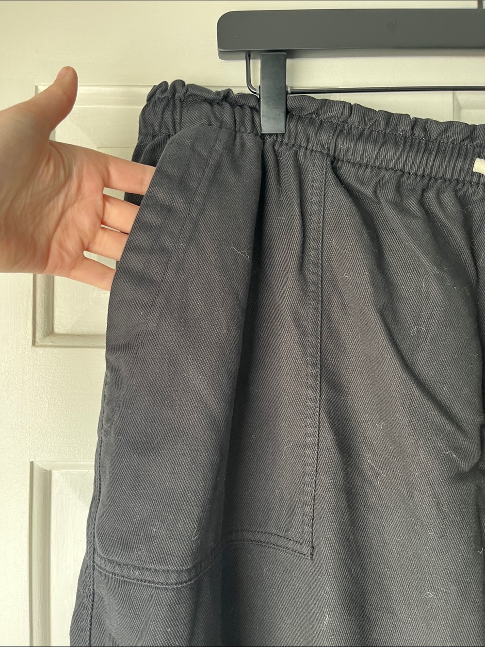 Old Navy Mid Rise Straight Leg Black Drawstring Casual Utility Pants XXL - Picture 3 of 5